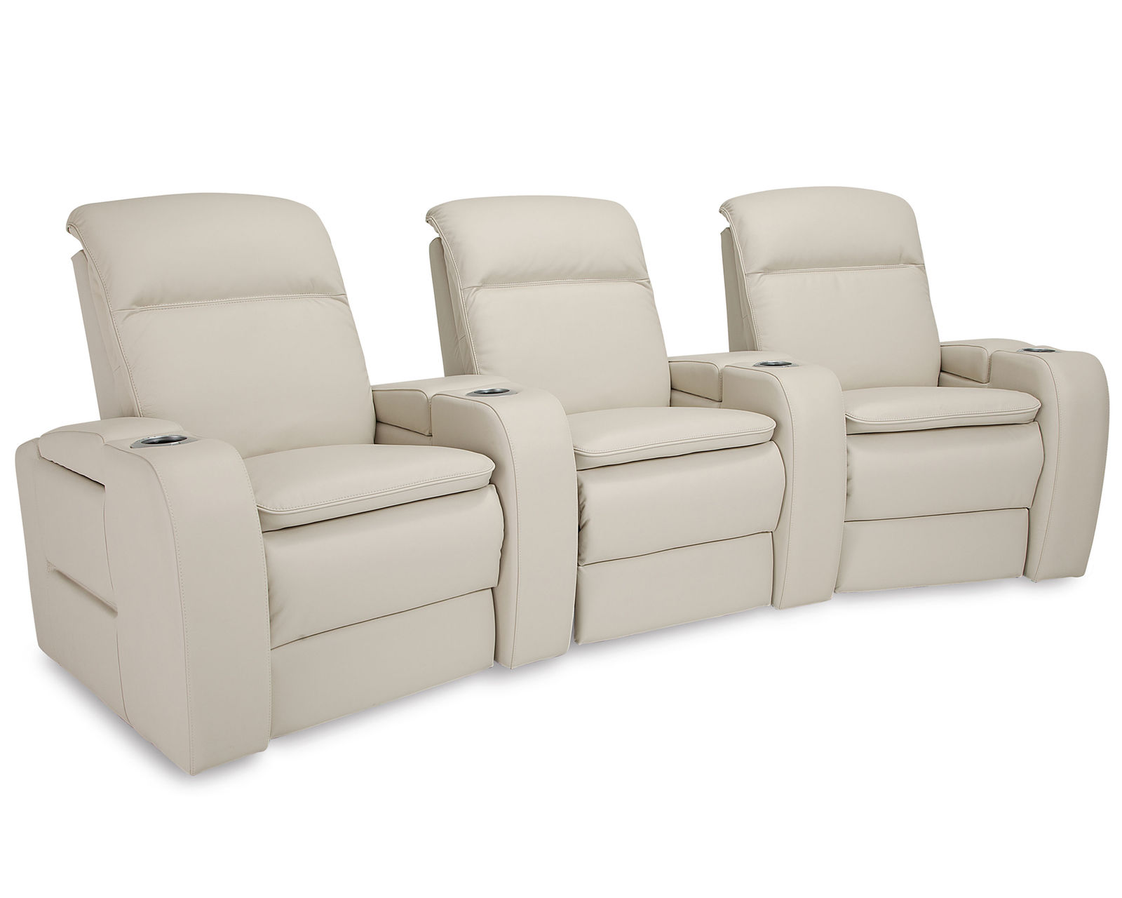 Vertex  41470 Triple Power Home Theater Sectional (+200 colors) - Layout E: Three Piece Home Theater Sectional Curved 116" Wide