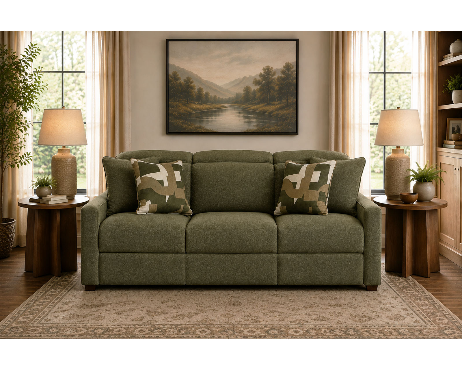 Ada 90" Triple Power Reclining Sofa with Power Euro Headrests (2 colors) - Relax Better. Live Better.