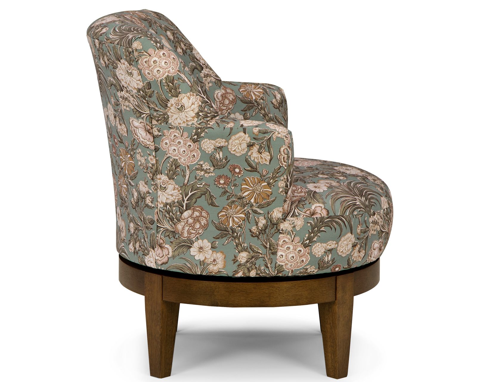 Ronan 360-degree Swivel Chair (+100 fabrics) 3 wood finishes - Handcrafted Quality You Can Feel Every Day.