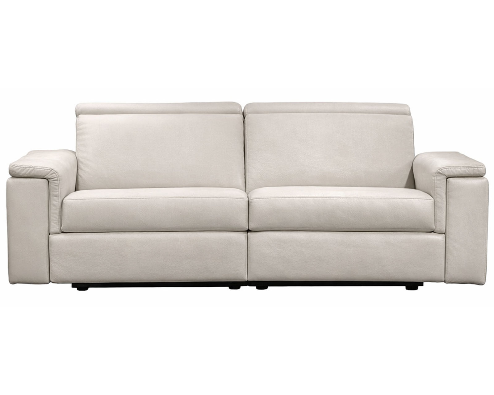 Zoe Dual Power Reclining Sofa — Available in Standard & Wide Cushions, 140+ Leather Options, and 85", 91", or 117" Widths - Zoe 85" Power Reclining Sofa with Power Headrests (Wide Seat, 2 Cushions)
