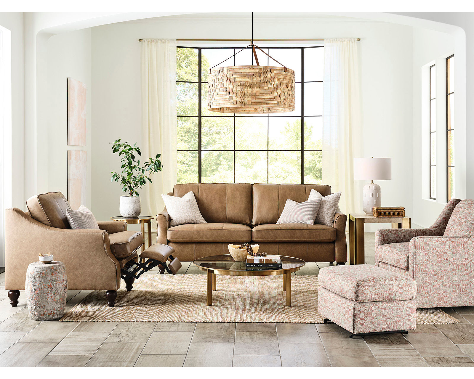 Adeline 84" Incliner Leather Sofa (+40 leathers) - Adeline 84" Incliner Leather Sofa