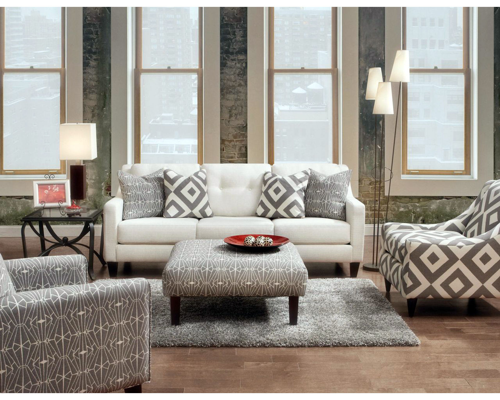 Sugarshack Glacier 86" Sofa 3280B (Performance fabric) - Entire room is available and on sale!
