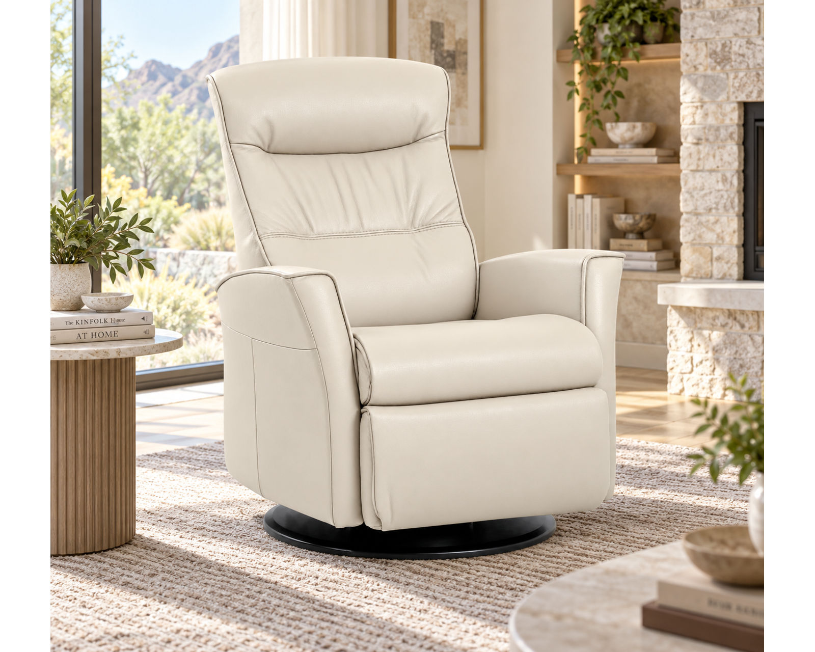 Crown Swivel Glider Relaxer Recliner (Scandinavian Comfort. Engineered Around You. In Stock - Cinder) - Premium Quality Without the Premium Markup.