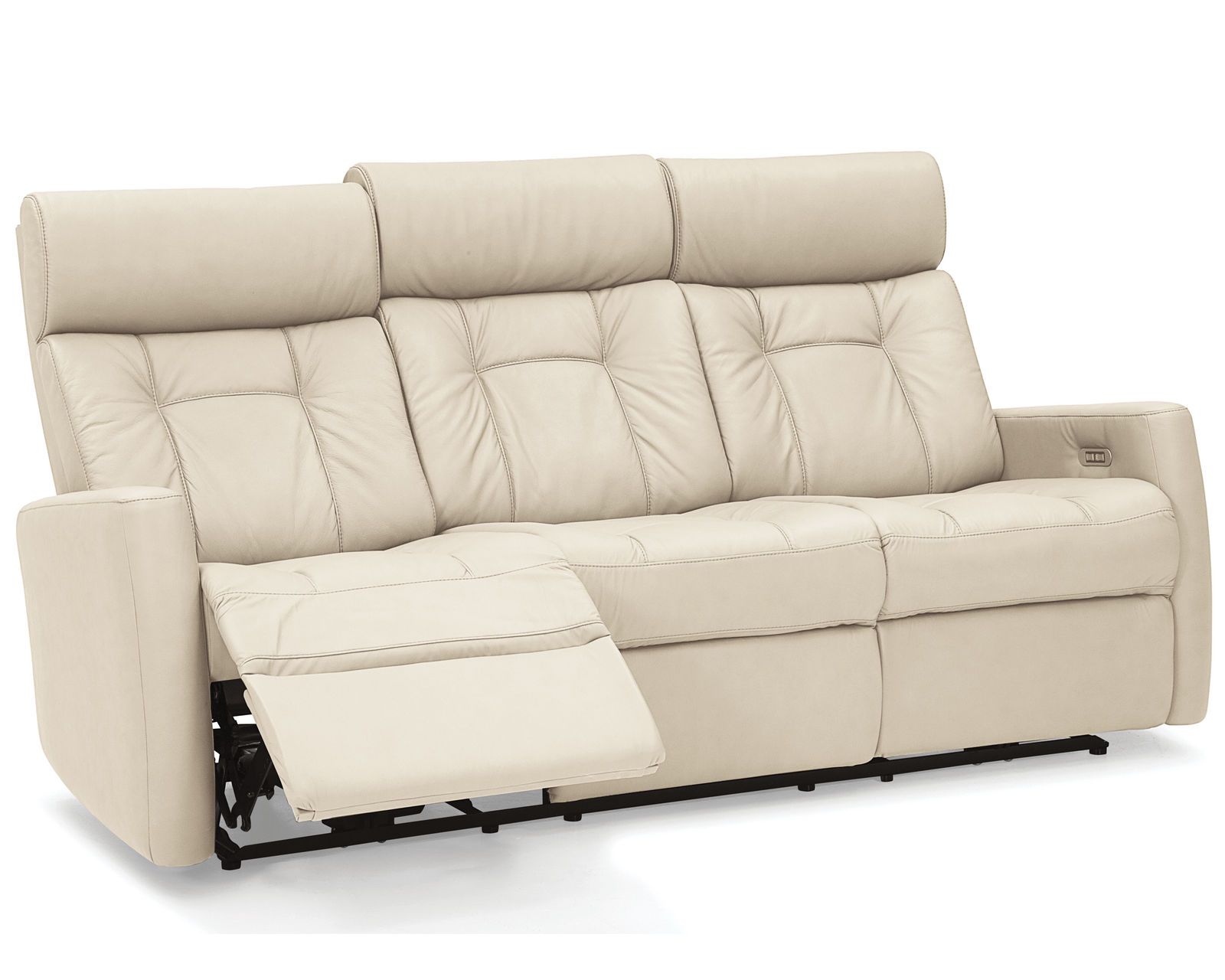 West Coast II 42204 Power Headrest Power Reclining Sofa (78") +100 leathers - The power headrest and recline functions are easily managed through the use of a sleek activation switch that includes USB charging.