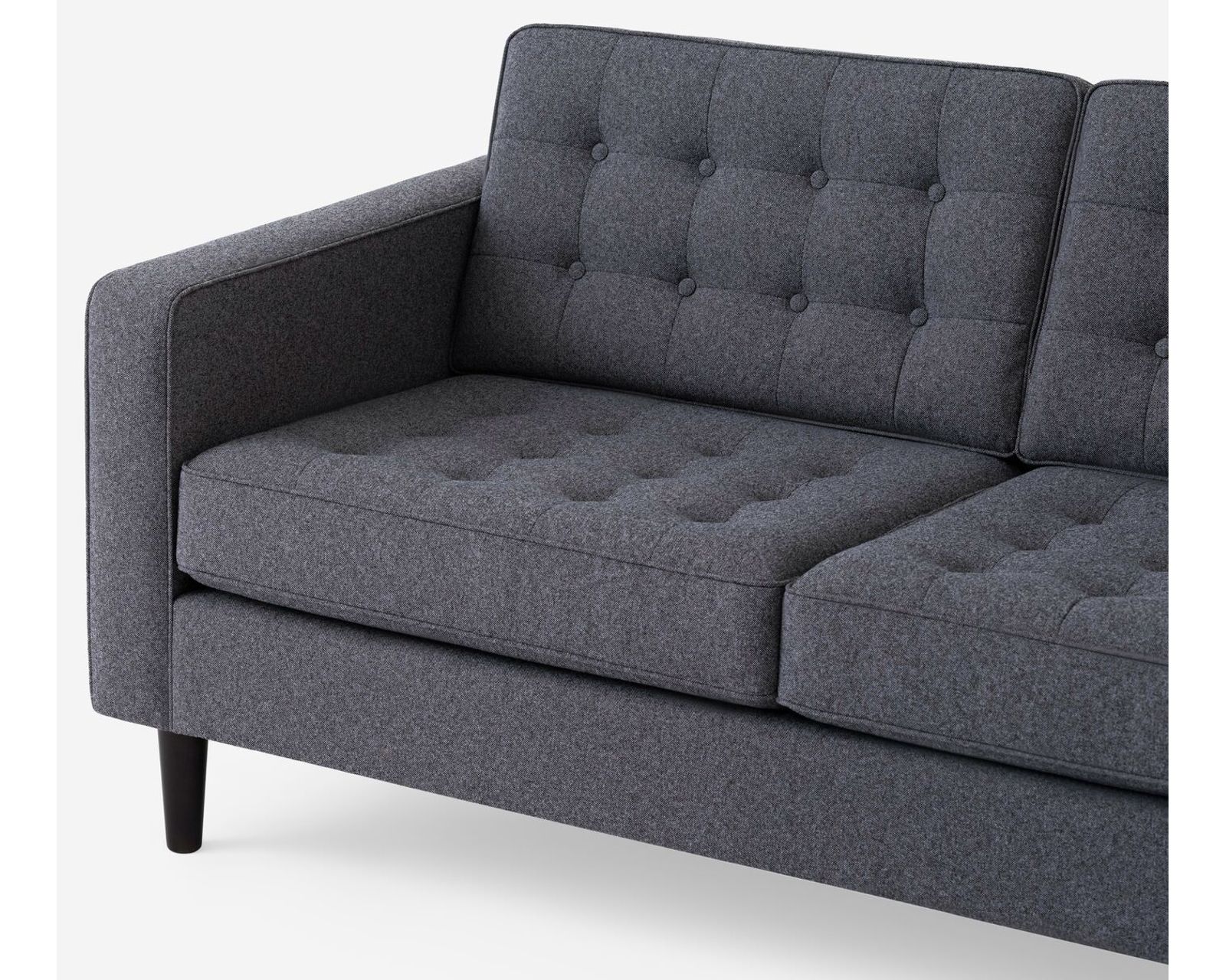 Reverie 77157 Sectional (92"wide - reversible) +50 fabrics - Button Tufting on the Seat and Back Cushions