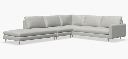 Layout D: Three Piece Sectional 128" x 103"