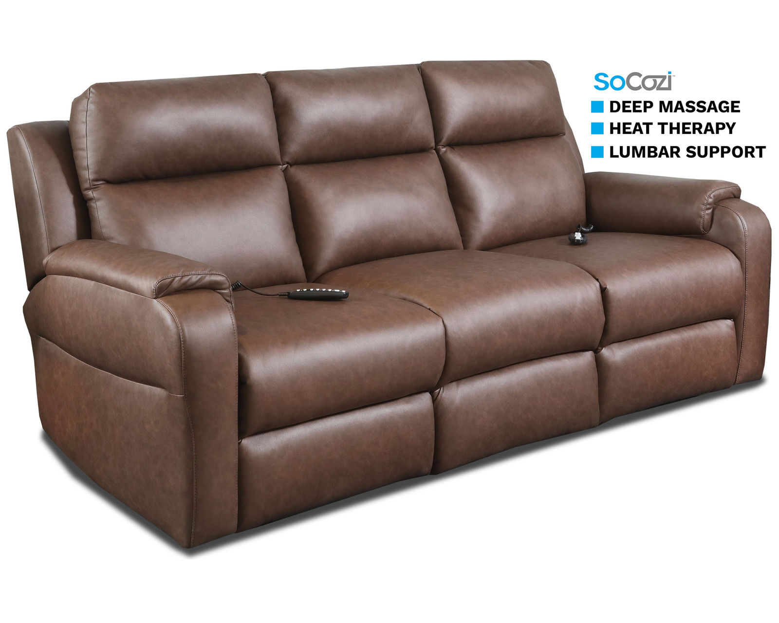 Davidson Dual Power Zero Gravity Reclining Sofa with SoCozi™ Heat & Massage (+100 fabrics and leathers) - Davidson 87" Dual Power Zero Gravity Reclining Sofa with Heat and Massage