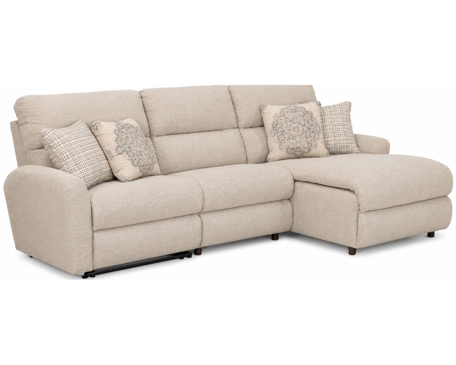 McPherson Lay Flat Modular Reclining Sectional - Best Seller - Layout A: Three Piece Ssectional 108" x 65"