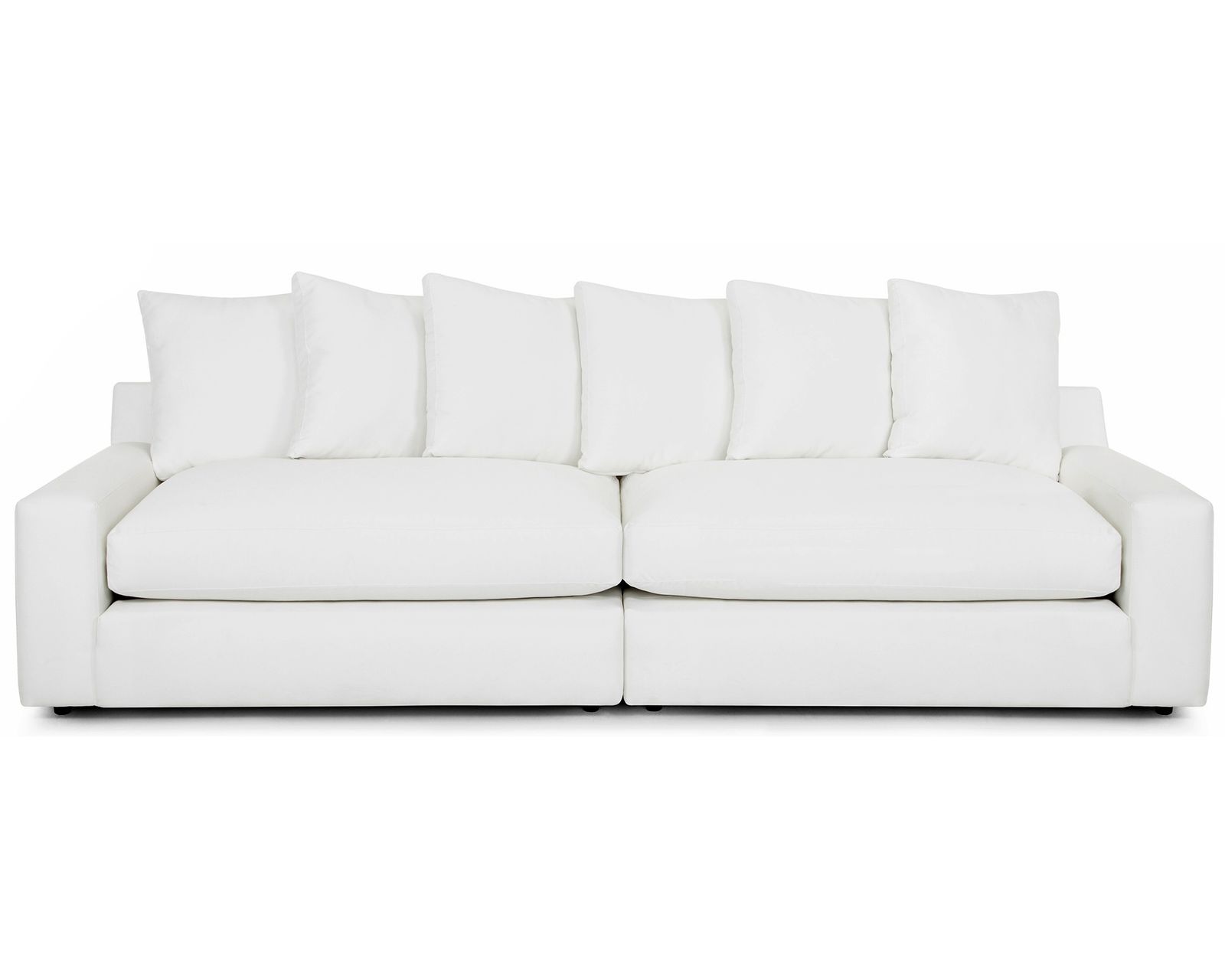 London Modular Sectional (Down Seating Performance Fabric) 3 colors - Layout C: Two Piece Sectional 64" x 118"