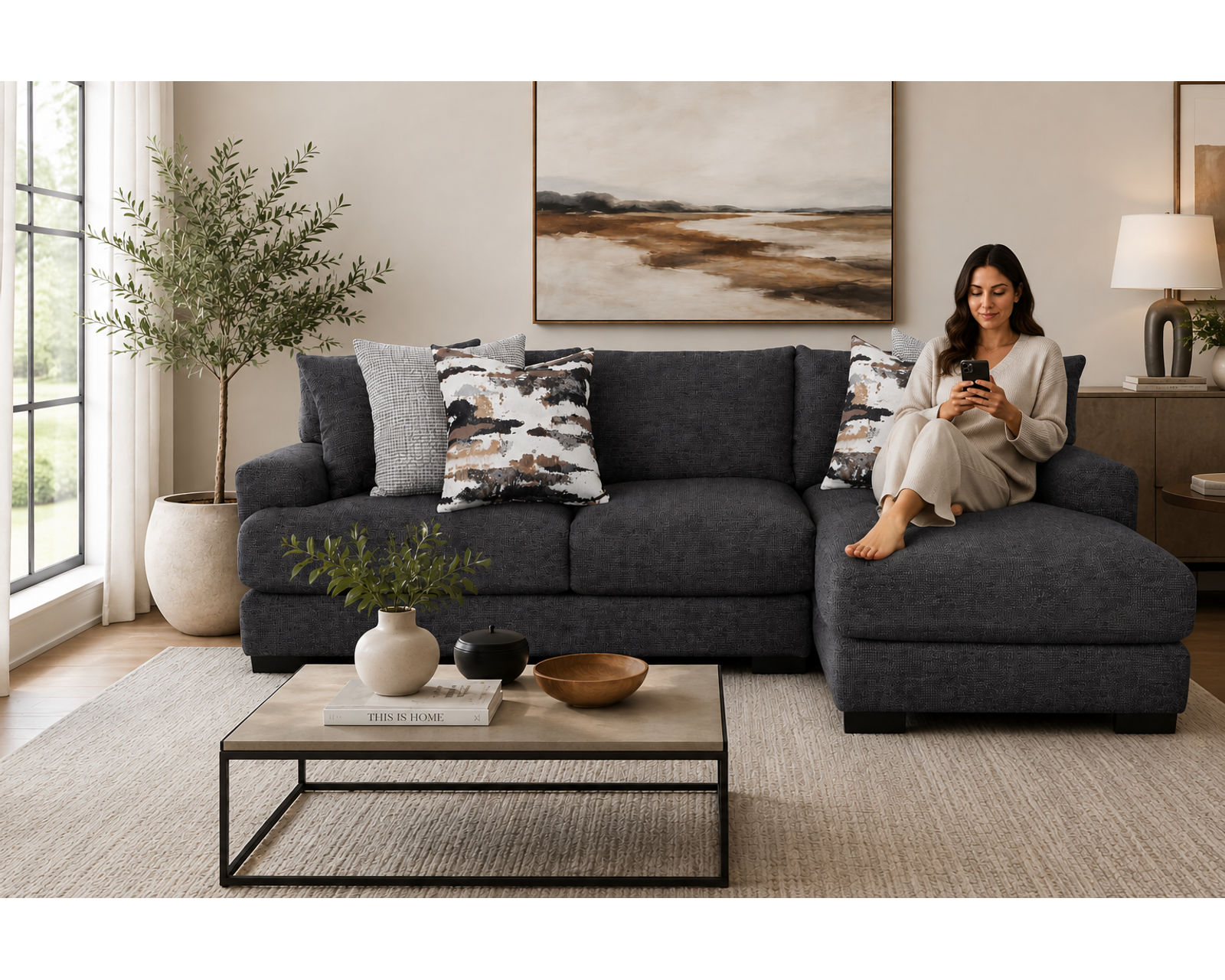 Collins 810 Modular Sectional (Modern Comfort. Performance Fabric. Made for Real Life) - Everything You Need for a Beautifully Designed Room.