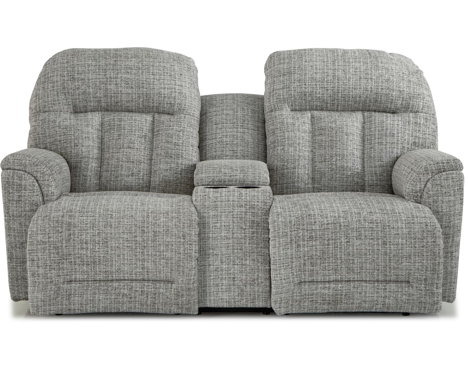 Suitably 88" Double Reclining Sofa (+100 fabrics) - Suitably Double Reclining Console Loveseat