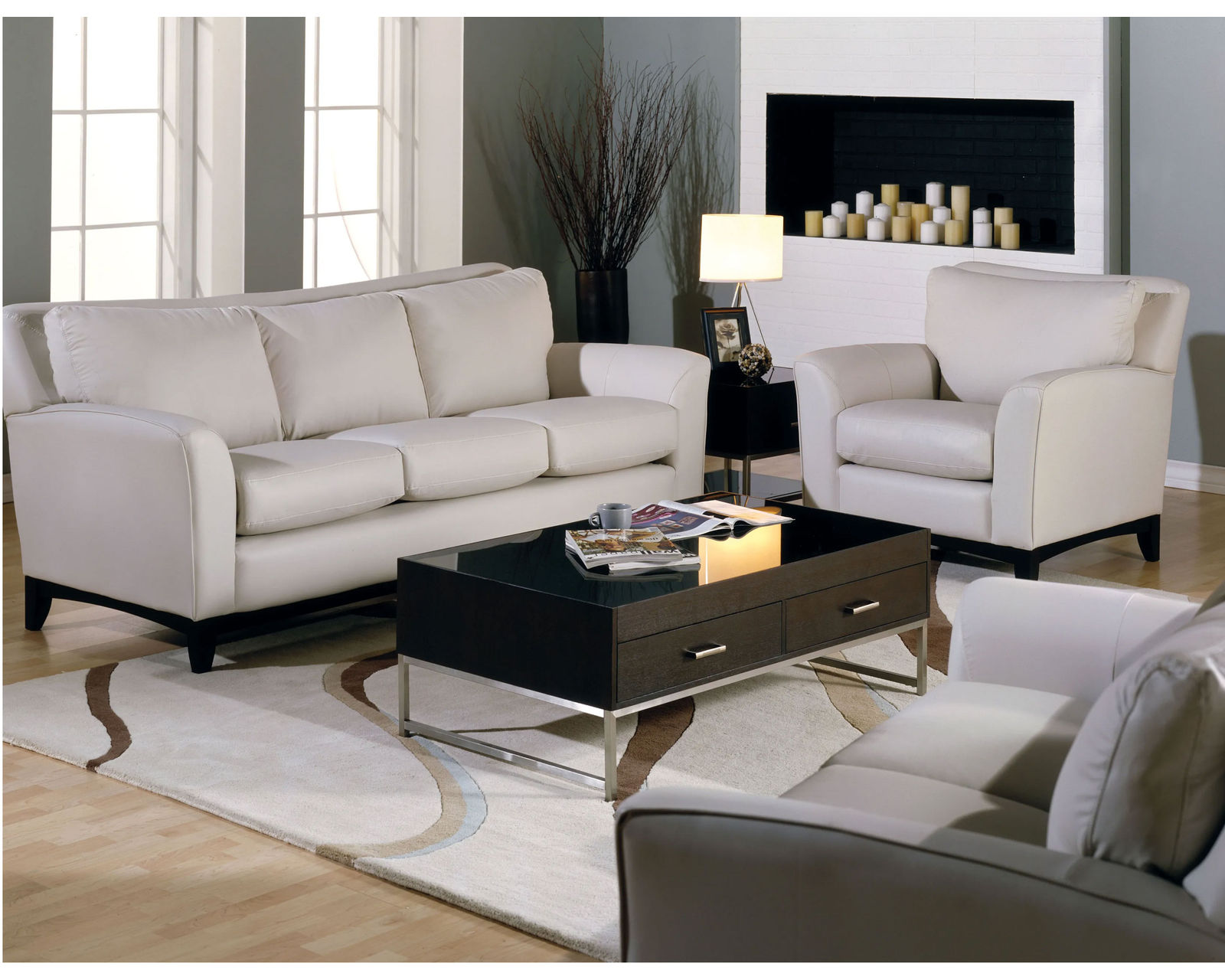 India 77278 Sofa (83") +100 leathers - Buy the sofa or enjoy the entire room