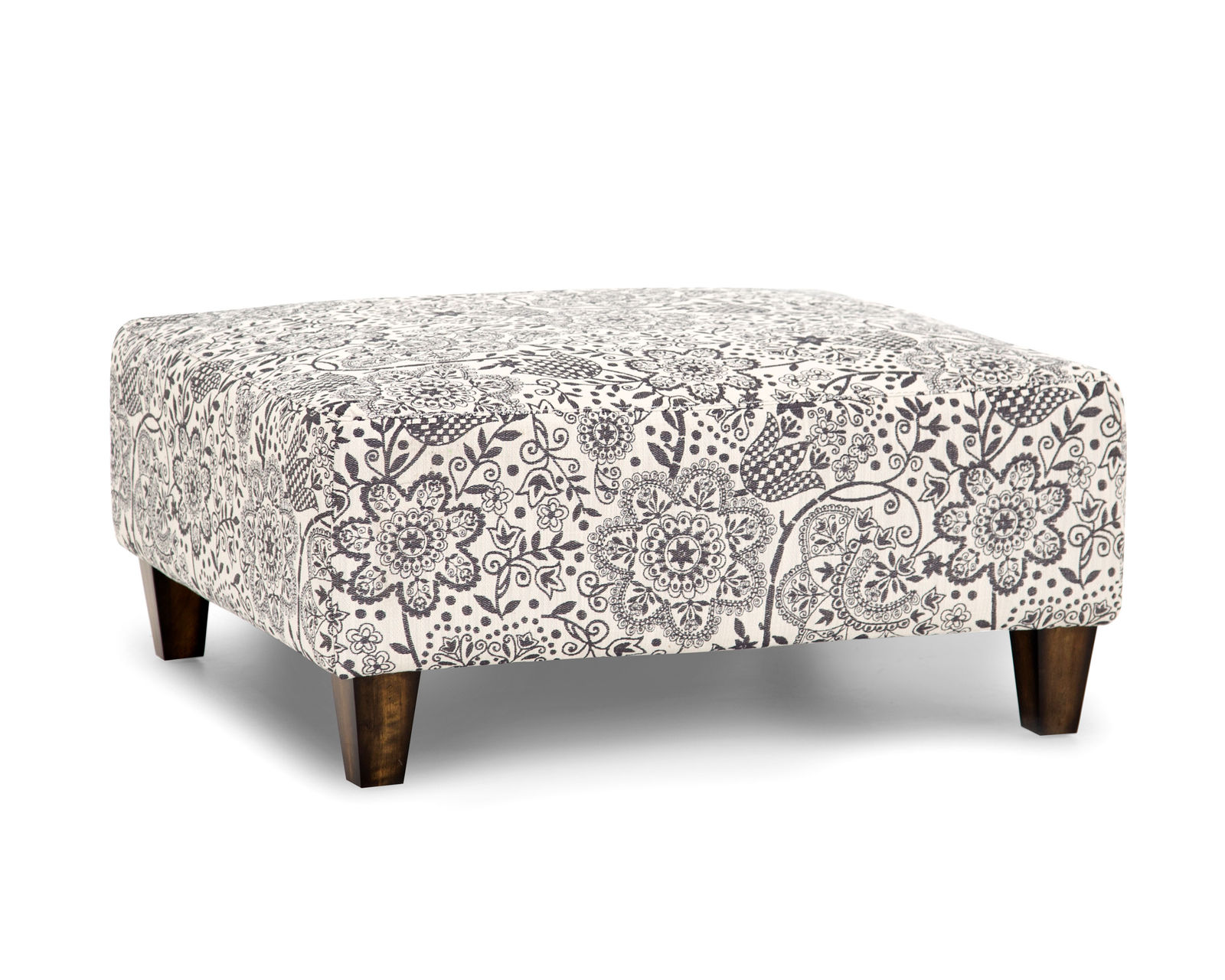 Julienne 864 Stationary Sectional (Includes Pillows) - Julienne Square Ottoman