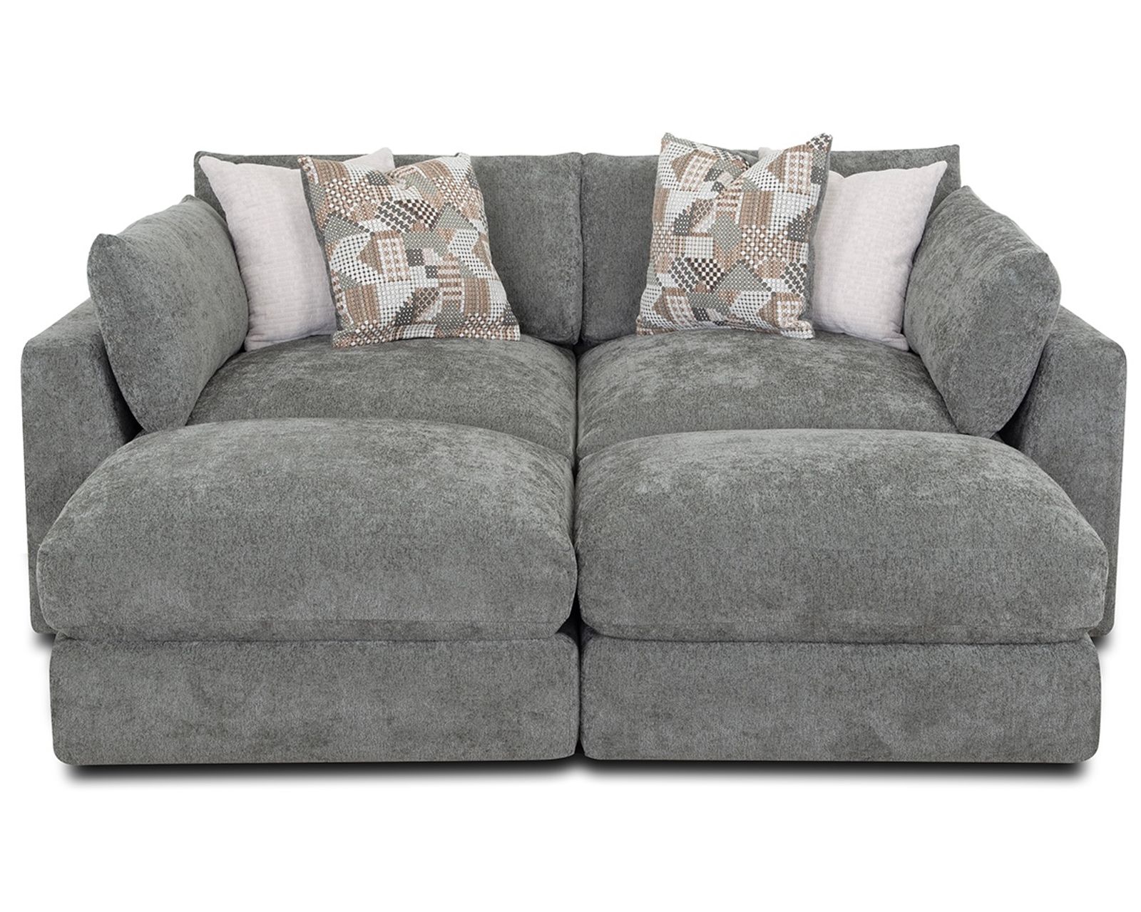 Seurat 965 Modular EXTRA Deep Seated Sectional (Stretch Out. Settle In. Stay Awhile) - Layout A: Four Piece Sectional 88.5" x 92"