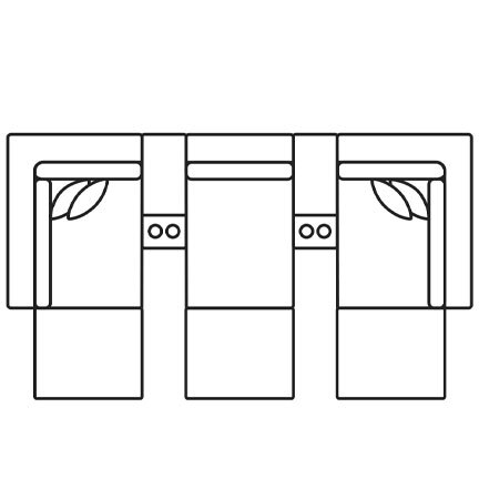 Layout E: Eight Piece Sectional 88.5" x 160"