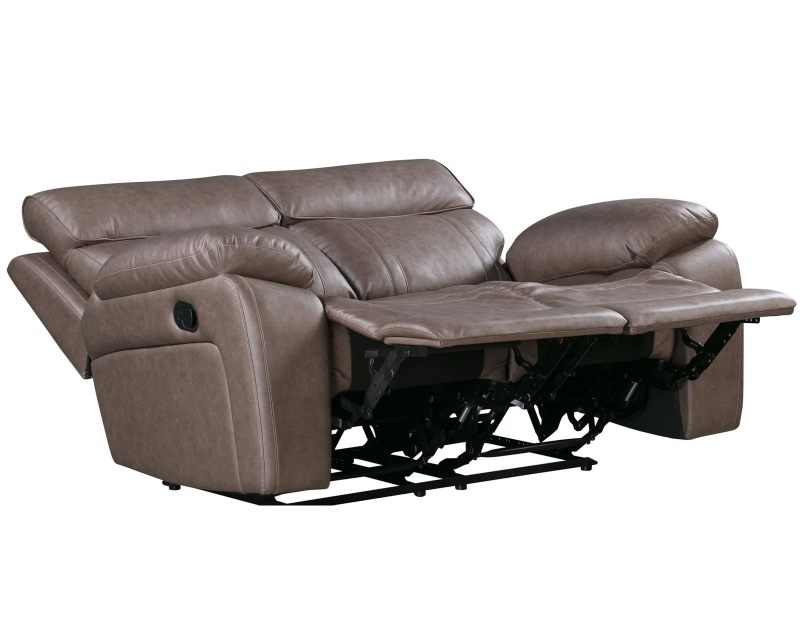 Theon 88" Reclining Sofa w/ Drop Down Table (In stock - Fast shipping) - Theon Reclining Loveseat