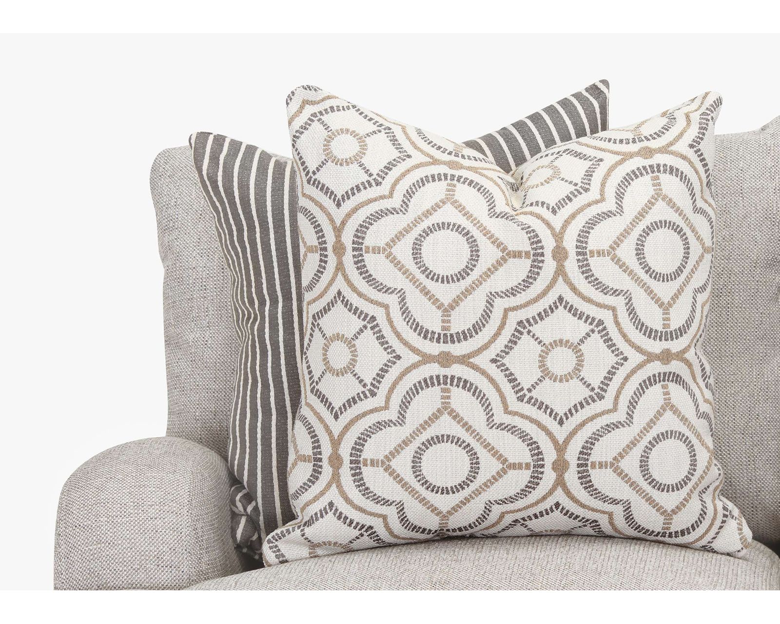 Cambria Three Piece Sectional (Modern Farmhouse Comfort. Made for Gathering) - Includes All Accent Pillows