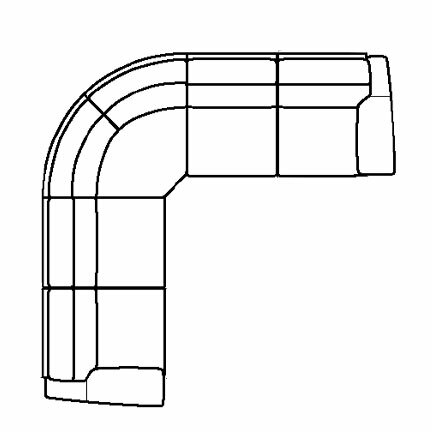Layout C: Five Piece Sectional 119" x 119"