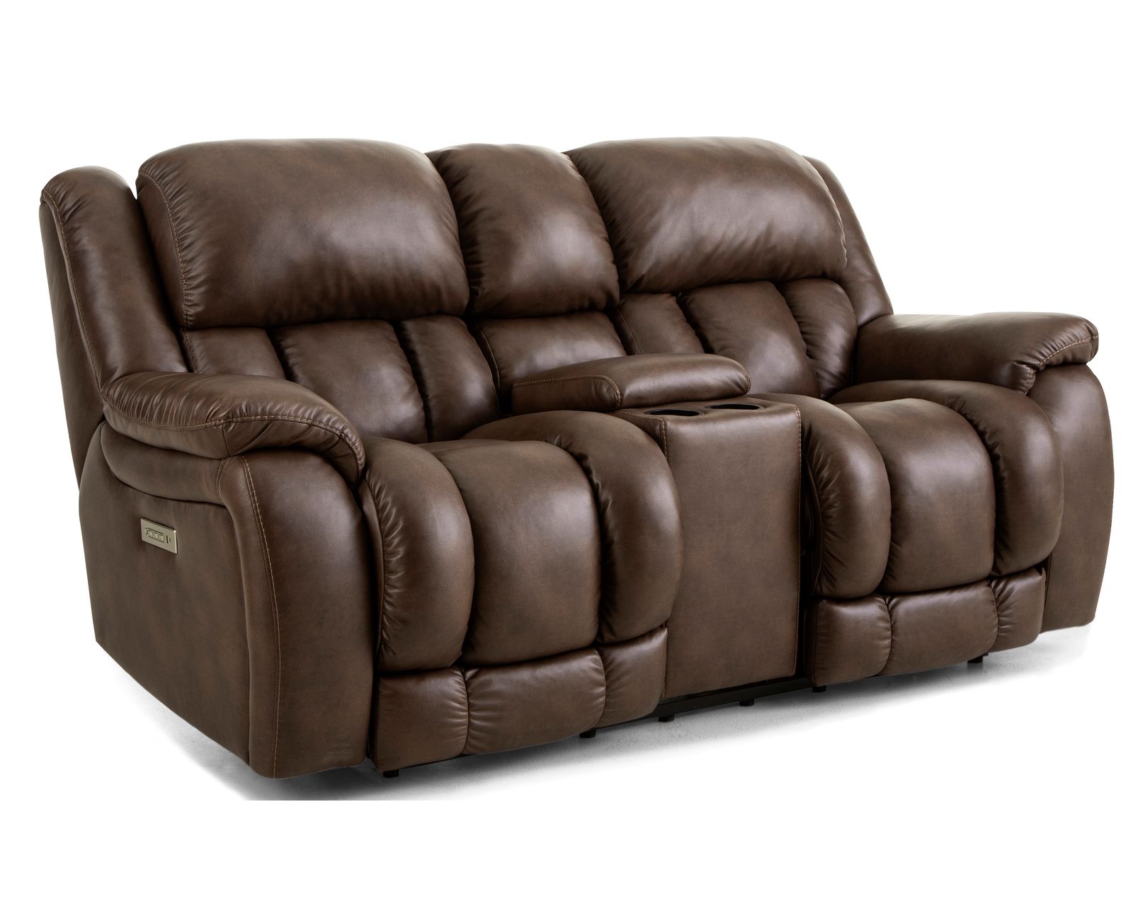 Global 91" Zero Gravity Triple Power Reclining Sofa Chocolate (In stock) - Global 81" Zero Gravity Triple Power Reclining Console Loveseat