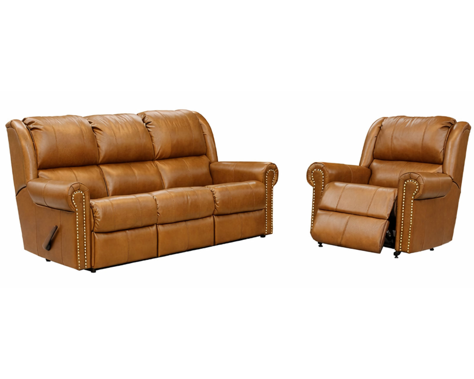 Rebecca Reclining Sofa — Available in Standard & Wide Cushions, 140+ Leather Options, and 82", 85", or 114" Widths - Endless Custom Options. One Perfect Fit.