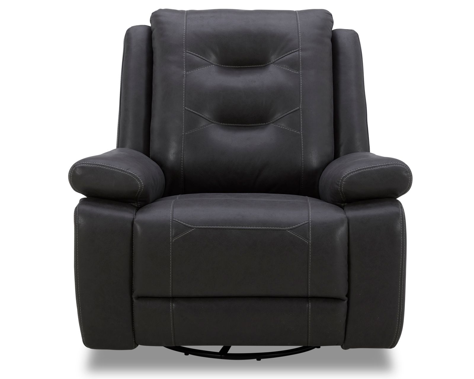 Caldwell 89" Power Reclining Sofa Charcoal (In stock - Fast Shipping) - Caldwell Power Swivel Glider Recliner