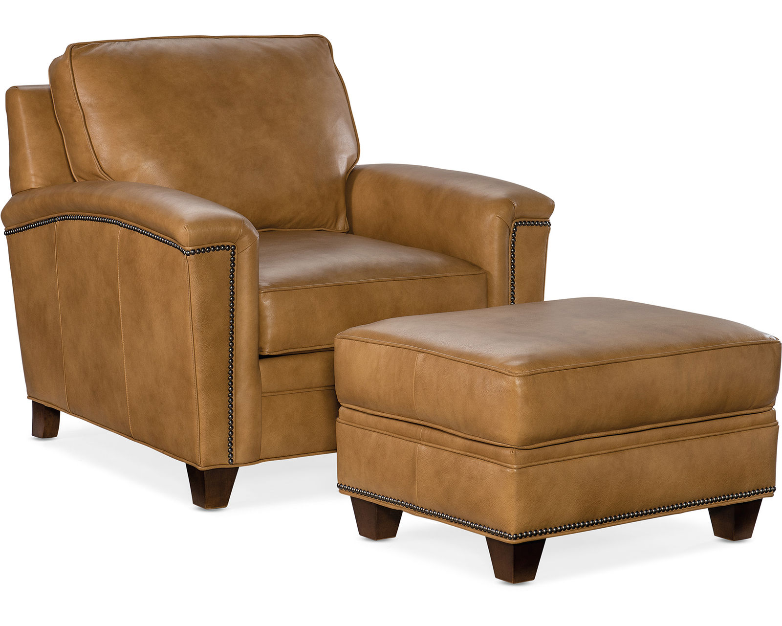 Bradington Young Oliver 448 Chair (12 leathers) 8-Way Hand Tie - Oliver Stationary Chair 8-Way Hand Tie