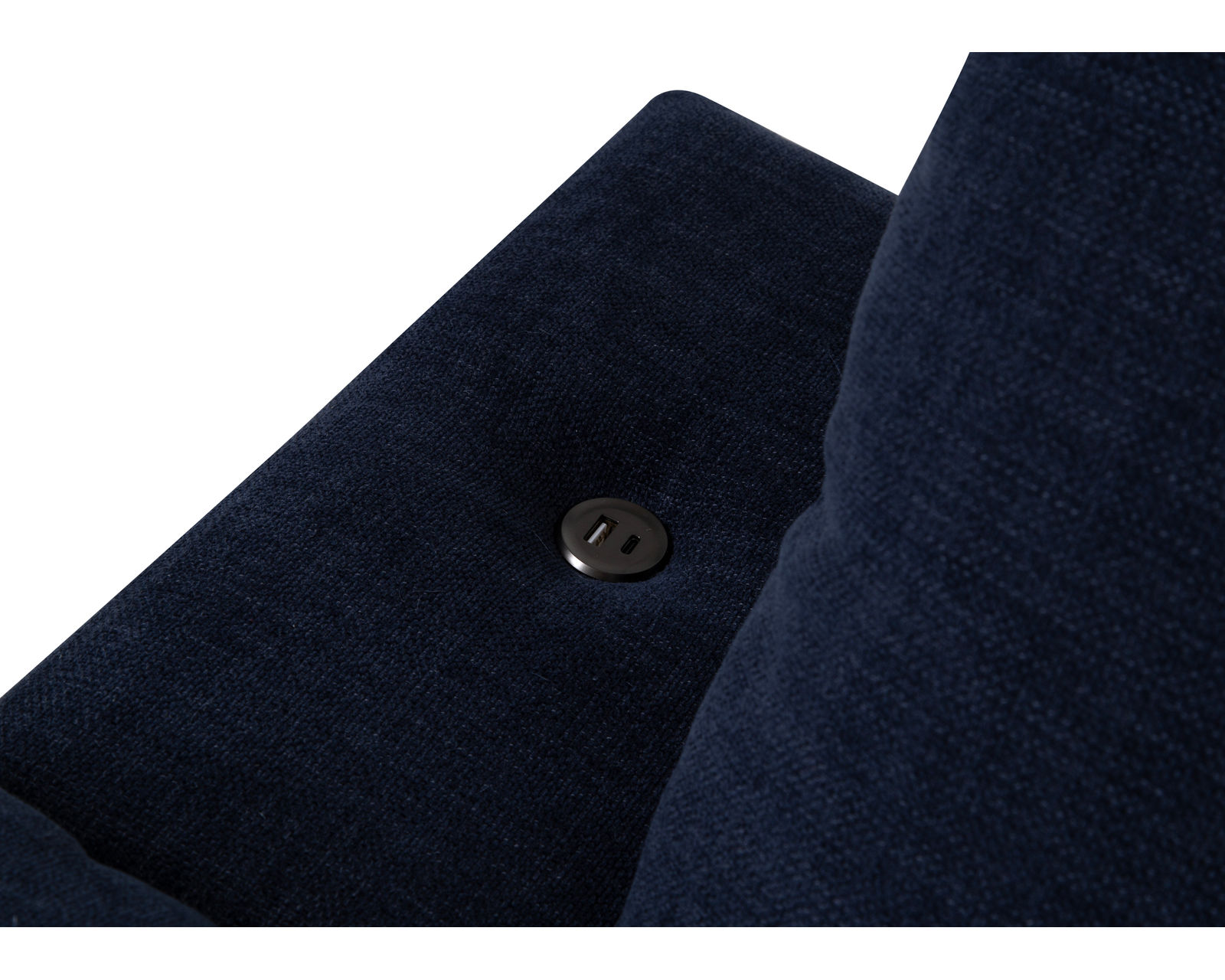 Neptune 831 Sectional with USB charging (includes pillows) - USB charging port in the arms