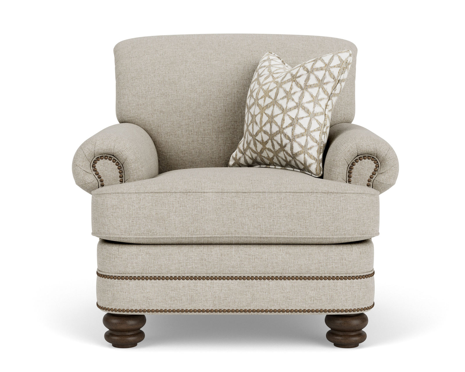 Bay Bridge 7791 Nailhead Chair (+100 fabrics)  - Bay Bridge Nailhead Chair