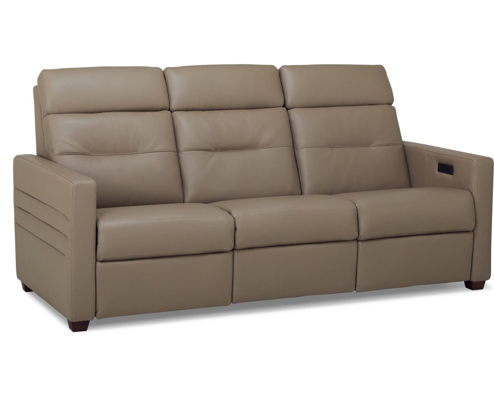 Reece 40109 Triple Power Reclining Sofa (81") +100 leathers - Includes Triple Power - Power Recline, Power Headrest and Power Adjustable Lumbar