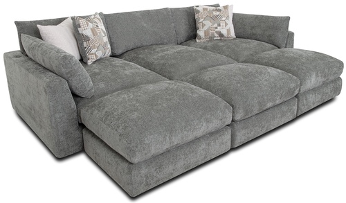 Layout F:  Six Piece Sectional 88.5" x 130"