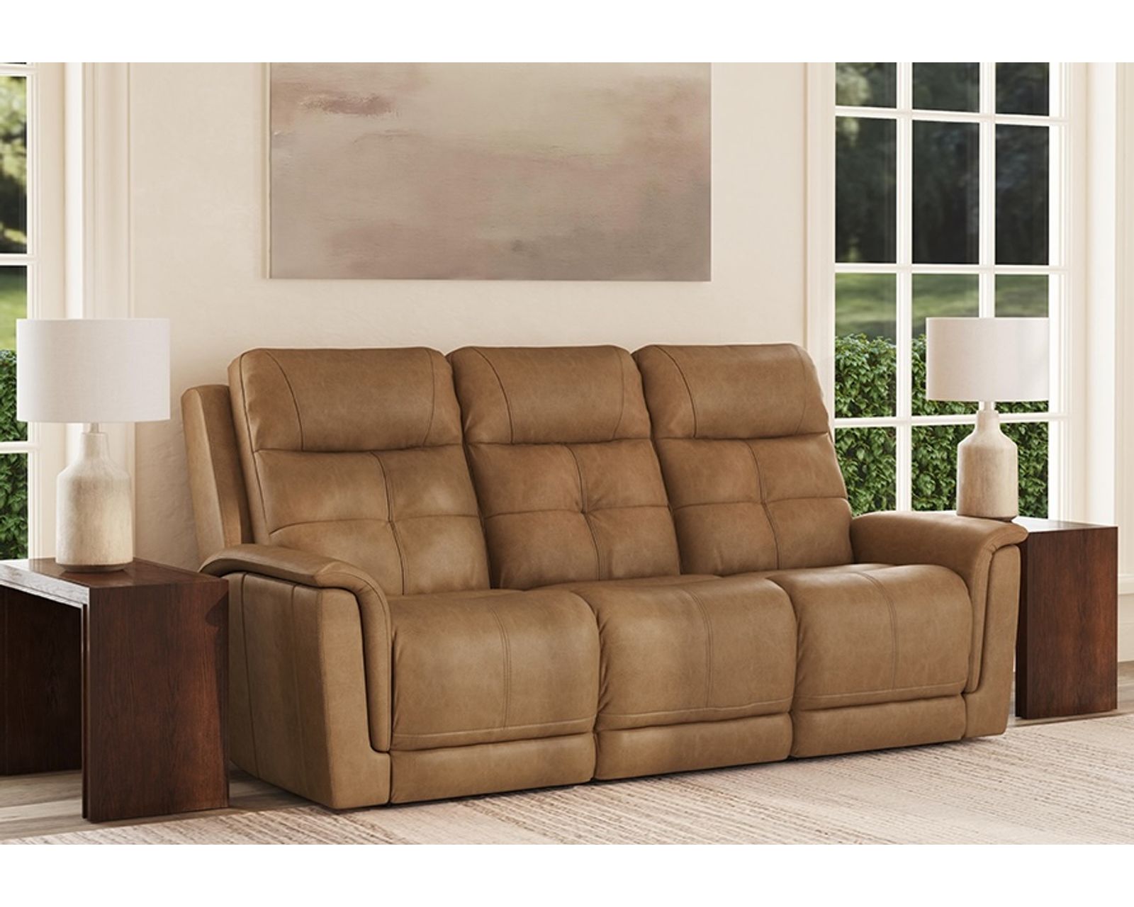Ranger Zero Gravity Triple Power Reclining Console Loveseat with Heat and Massage (73") 2 colors - In stock - Ranger Triple Power Reclining Sofa with Heat and Massage