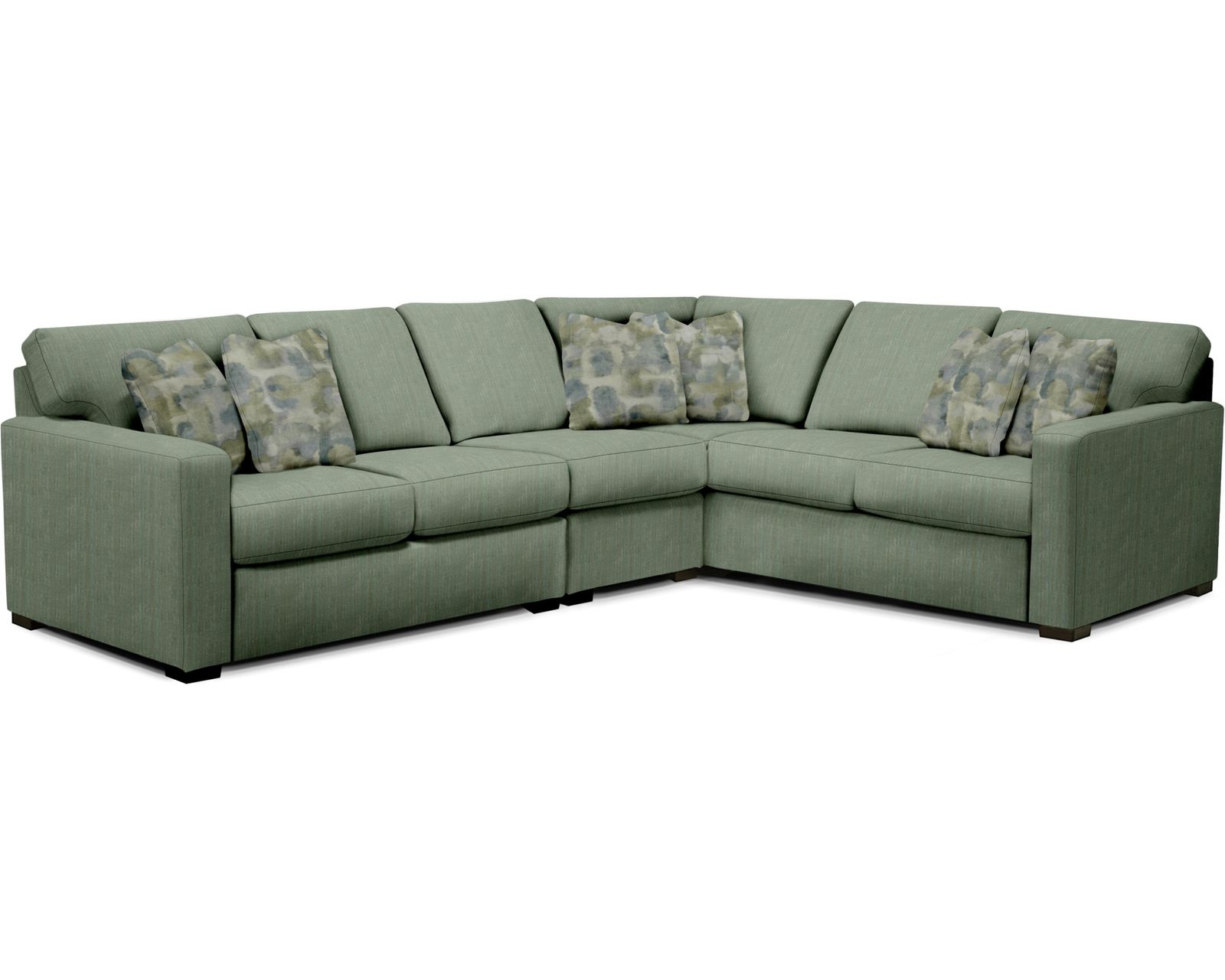 Baylor Stationary Sectional  (+100 Standard and Performance Fabrics) - Layout L: Three Piece Sectional 123" x 95"