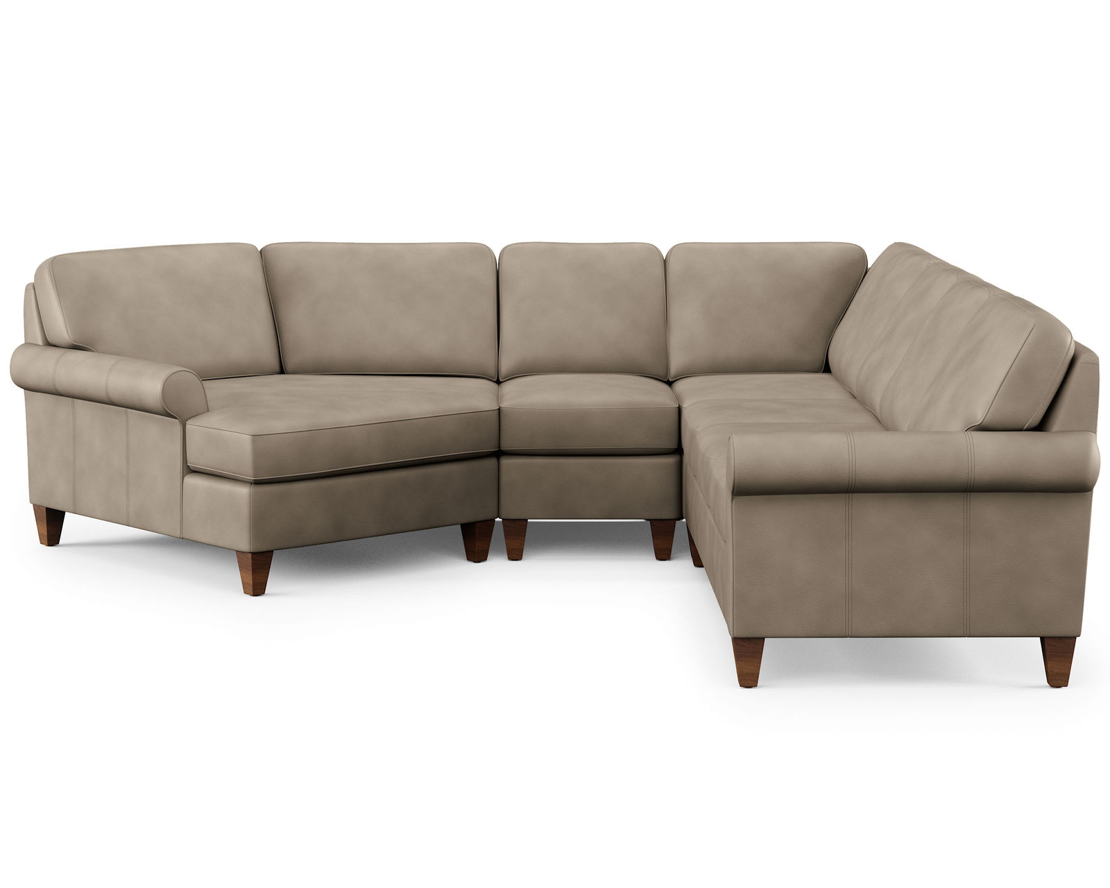 Westside Leather Sectional (Leather choices) - Sectional Layout N:   We rigorously test every product for lifelong comfort.