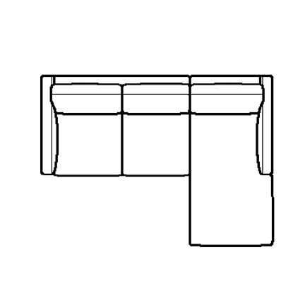 Layout A: Two Piece Sectional 83" x 61"