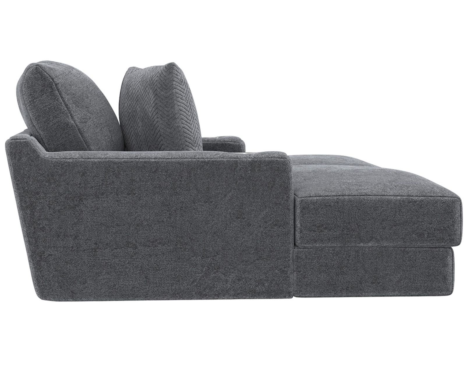 Cozy Double Wide 88" Home Theater Chaise (2 colors) Includes pillows - Engineered to Support Every Moment.