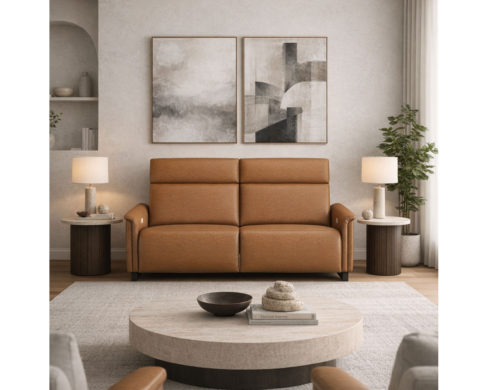 Felix Dual Power Reclining Sofa — Available in Standard & Wide Cushions, 140+ Leather Options, and 76", 80", or 108" Widths - Experience the Difference Precision Makes