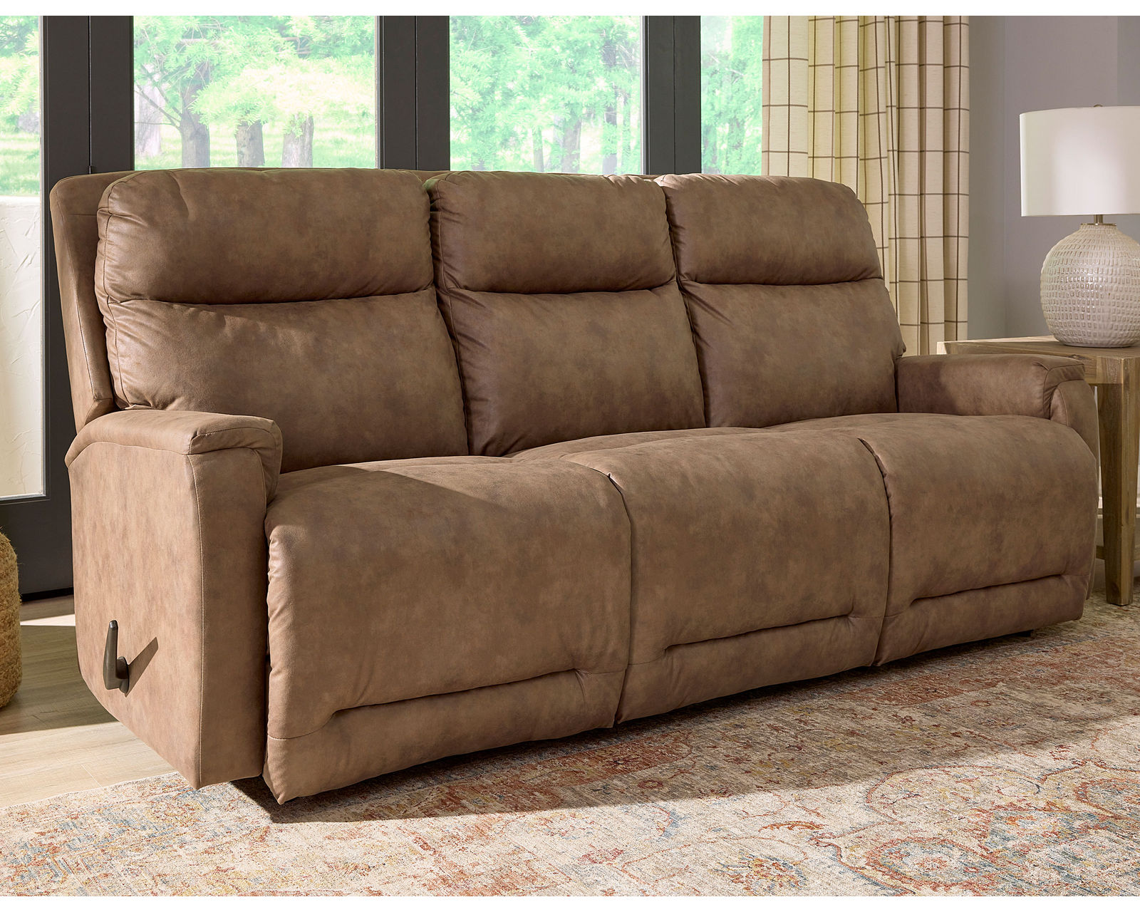 Derek Double Reclining Console Loveseat (+100 fabrics) - Derek Double Reclining Sofa