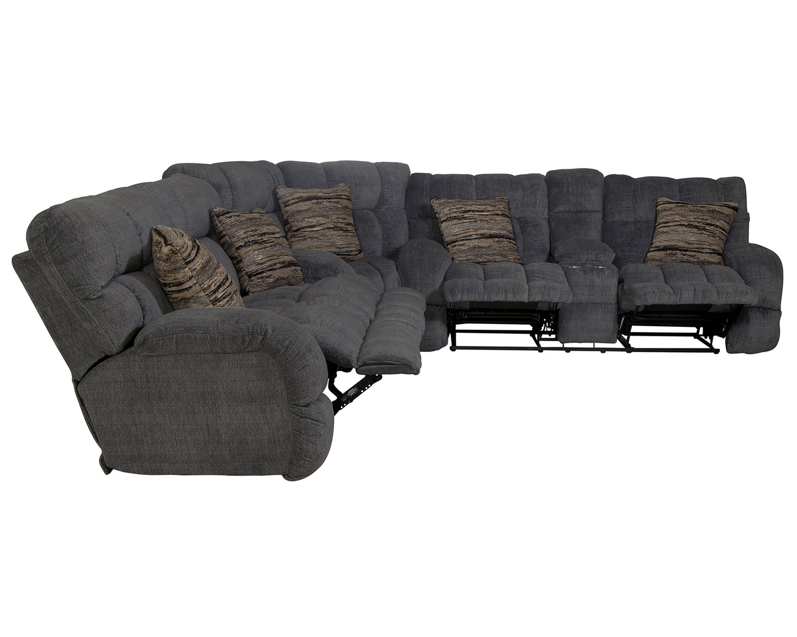 Ashland 3-Piece Wide Seat Lay Flat Reclining Sectional (two colors) - From Movie Night to Every Night—Comfort Lives Here.