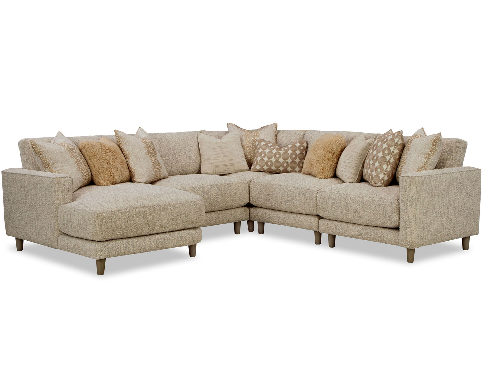 Chicago 7352 Modular Sectional (+100 performance fabrics) - Layout L: Five Piece Sectional 115" x 115"