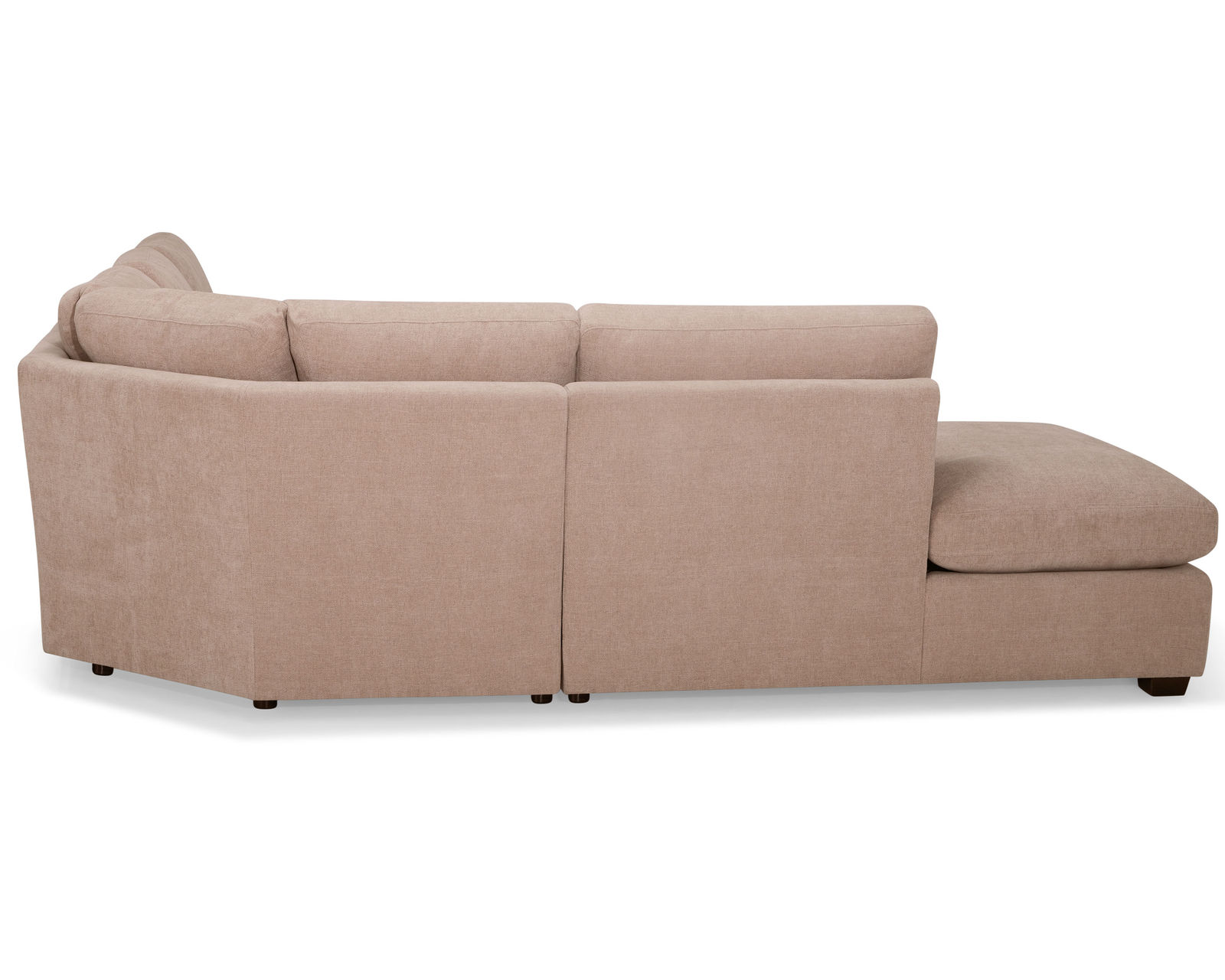 Madison 77656 Roll Arm Sectional (+60 fabrics) - Layout O: Three Piece Sectional. 108" x 119"