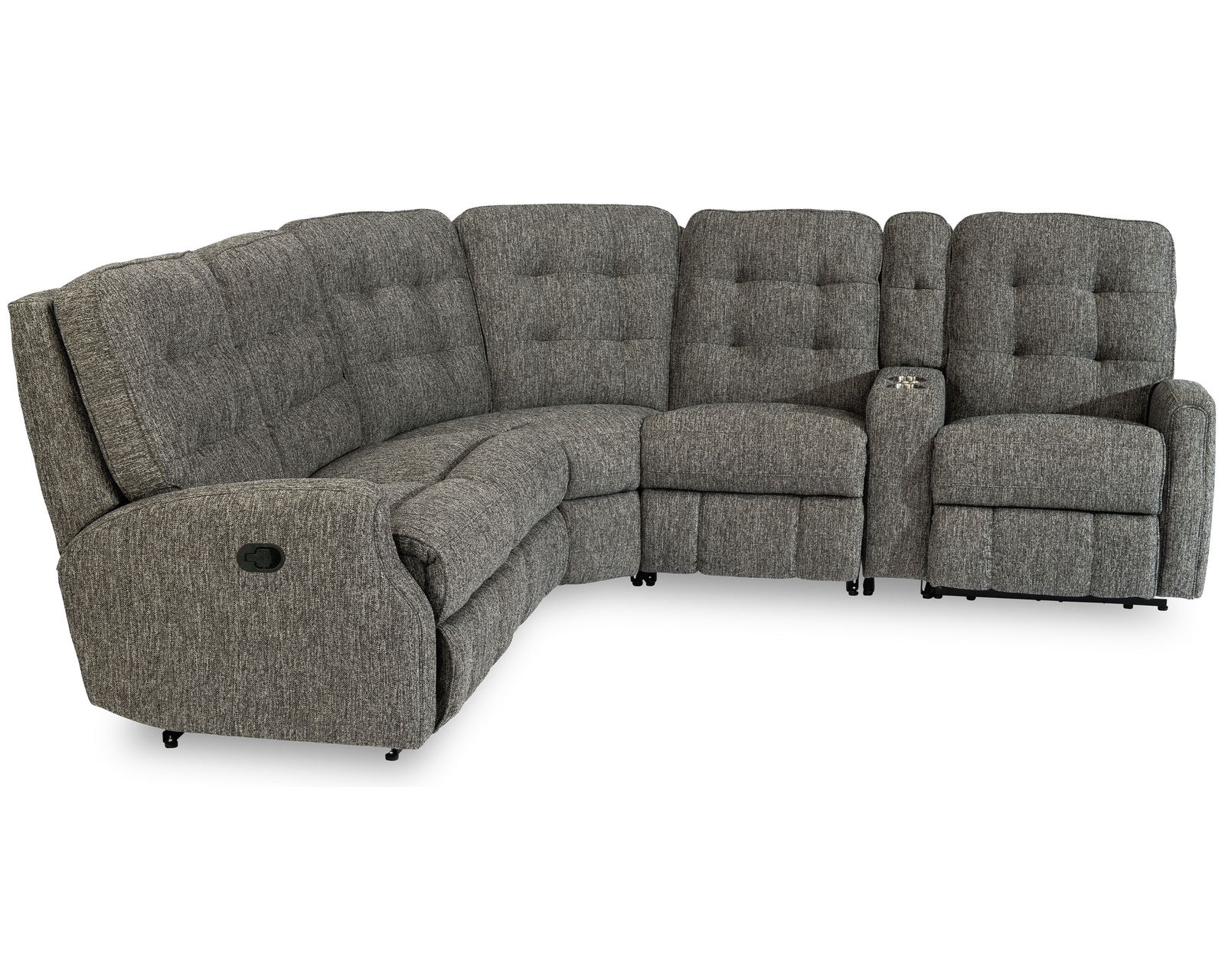Devon Fabric Reclining Sectional (Colors Available) - Sectional Layout B: 