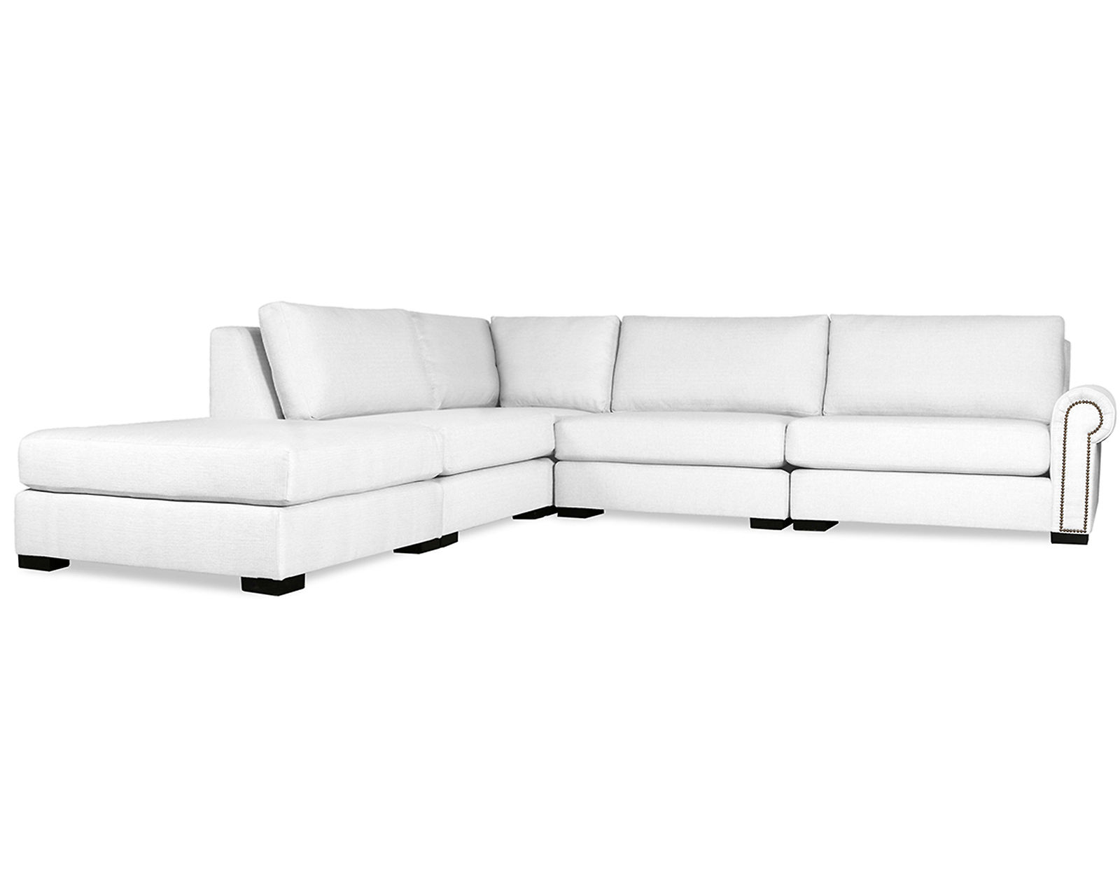 Sylviane 5 Pieces Modular Sectional (Choice of Colors) - Sylviane 5 Pieces Modular Sectional in White