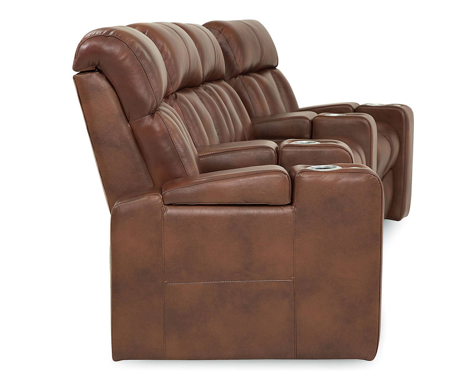 Paragon 41417 Power Reclining Home Theater Sectional (+200 colors) - Layout I: Three Piece Home Theater Sectional Curved 138" Wide
