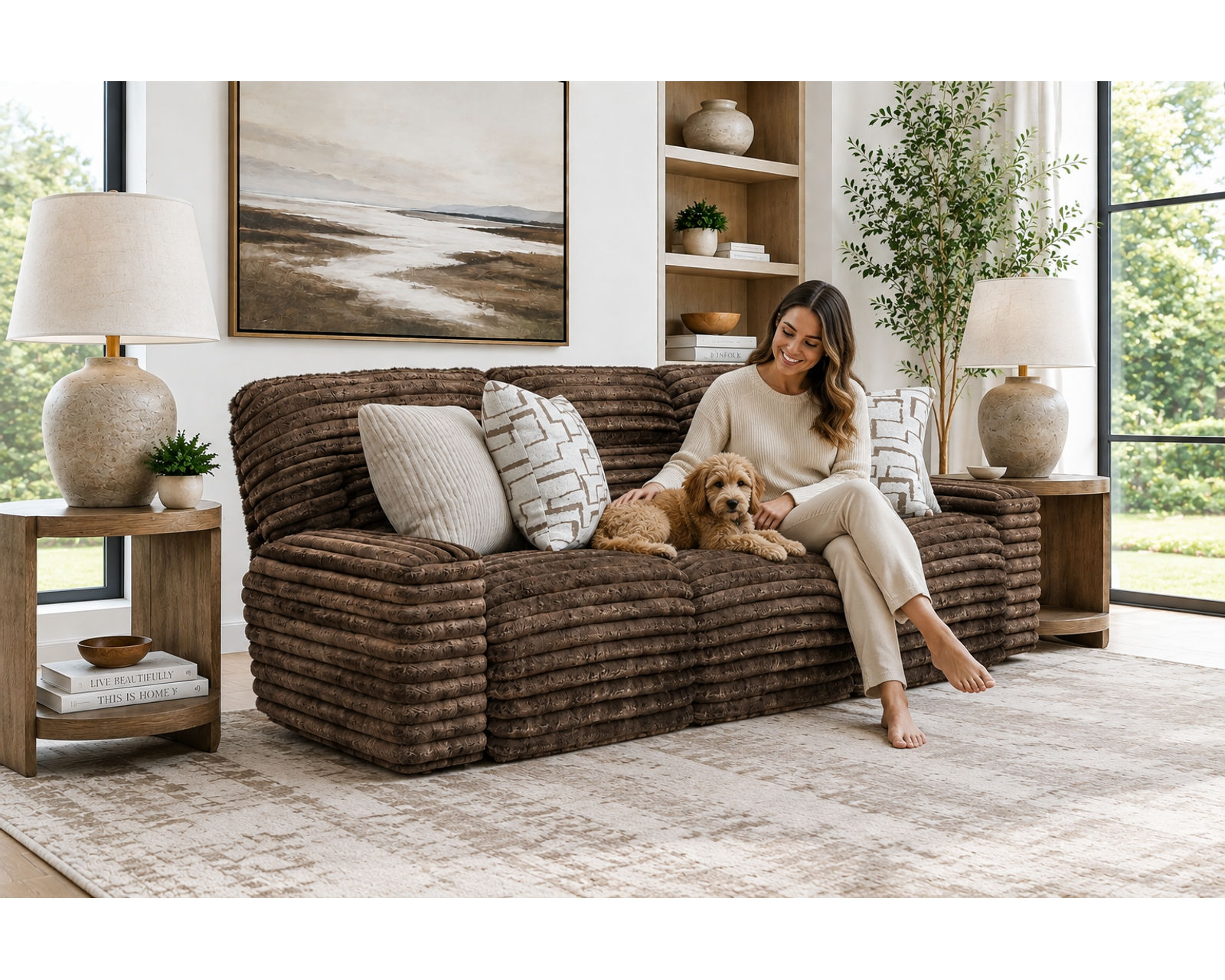 Lynx 101" Extra Wide Power Reclining Sofa with Zero Gravity Recline (2 colors) - Deep Comfort. Lasting Support.