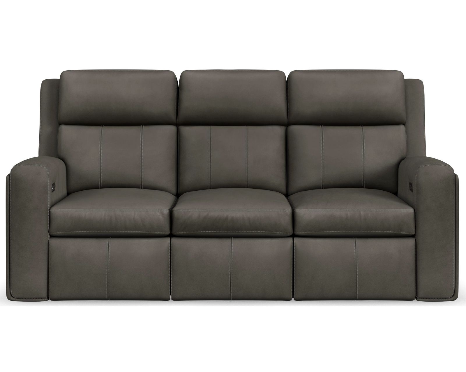 Wyatt 1596 Triple Power Reclining Console Loveseat 705-02 (74") 2 colors - In stock - Wyatt Triple Power Reclining Sofa in leather 705-02