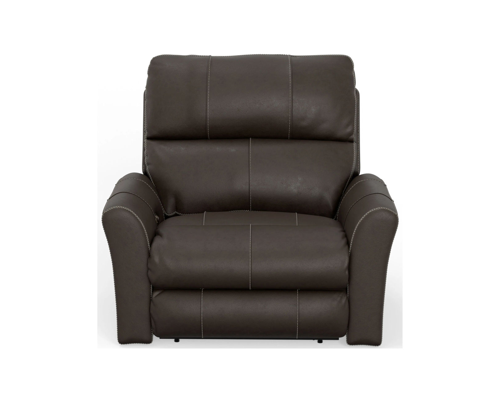 Fredda 82" Power Headrest Power Reclining Leather Sofa Lay-Flat Relaxation, Zero Gravity Comfort & Premium Italian Leather - two colors - Shown in Italian Leather Color Coffee