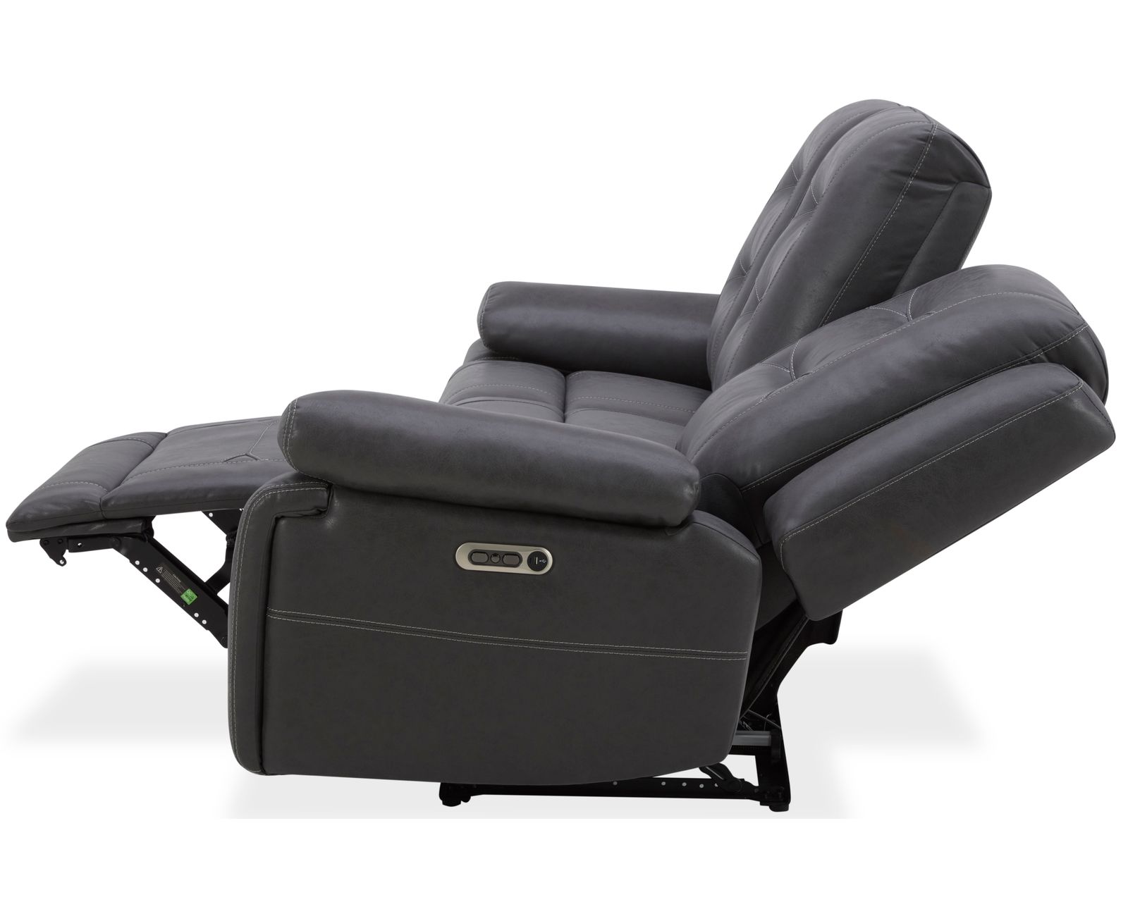 Caldwell 89" Power Reclining Sofa Charcoal (In stock - Fast Shipping) - Caldwell Power Reclining Sofa