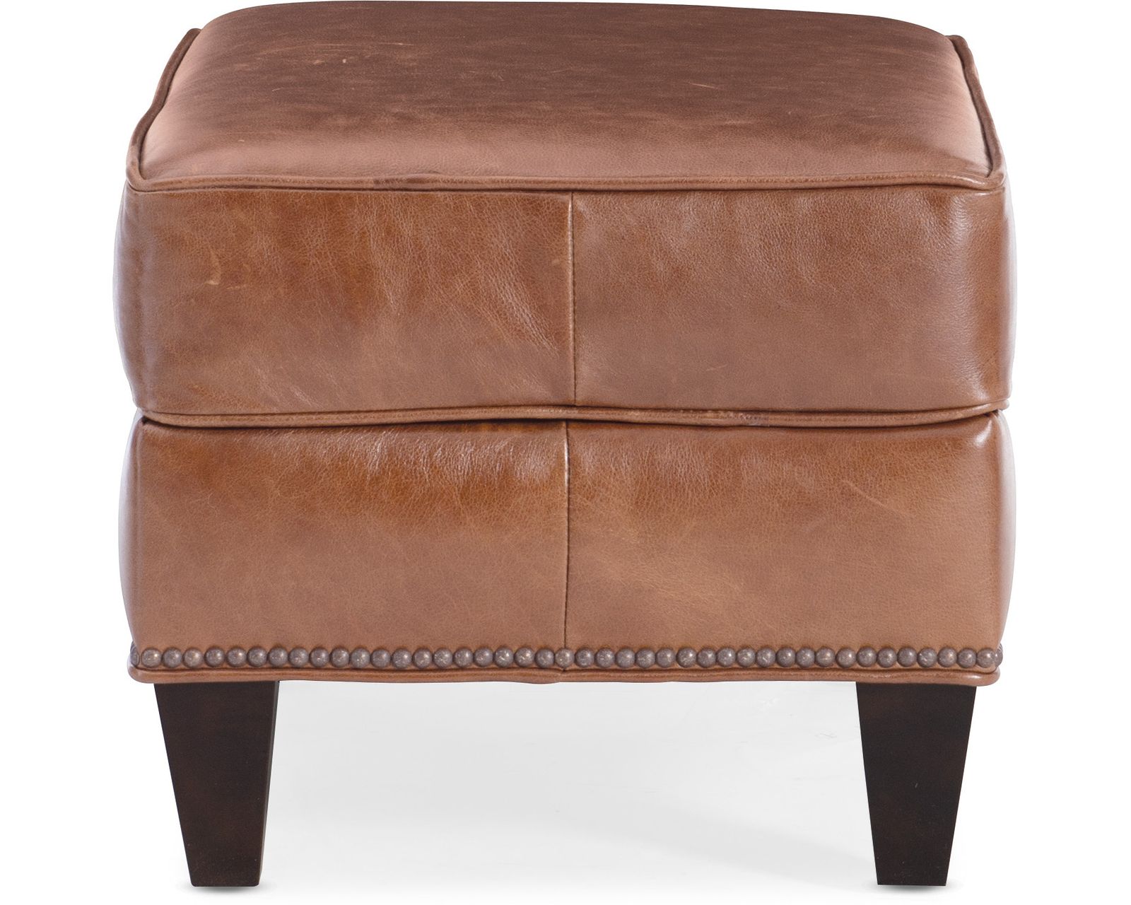 Bradington Young Mallory 774 Sofa (12 leathers) 8-Way Hand Tie - Mallory 19" x 26" Ottoman