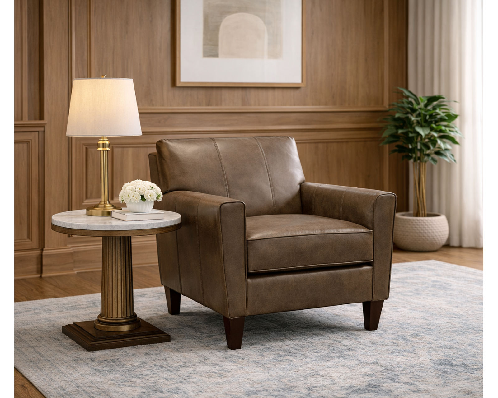 Collegedale 79" Leather Sofa (29 Top-Grain Leather Choices) - Furniture Made for the Way You Live.