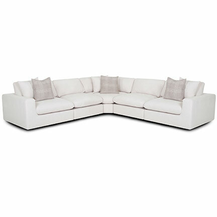 Layout A: Five Piece Sectional 117" x 117"